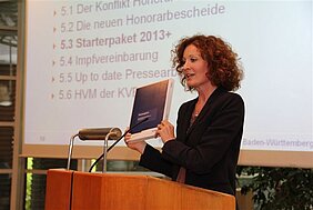 Susanne Lilie stellte das Starterpaket der KVBW vor