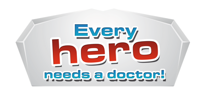 Slogan J1-Kampagne Every hero needs a doctor