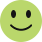 positiv lächelnder grüner Smiley