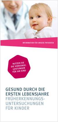 KBV-Flyer zum Thema Früherkennungsuntersuchungen bei Kindern