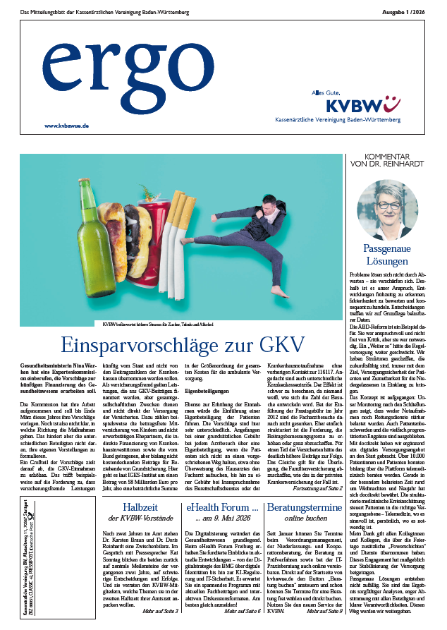 Titelblatt ergo Ausgabe 2026/1