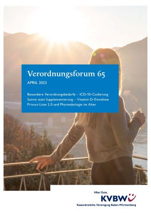 Titelblatt Verordnungsforum 65