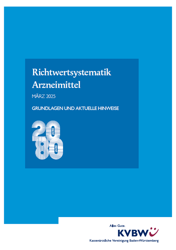 Titelblatt der Sonderausgabe Richtwertsystematik Arzneimittel
